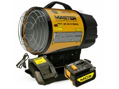 Master DC61SETCOMPL DC61 Accu/230 Volt infrarood Diesel Heater 17kW met accu en lader