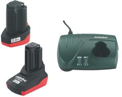 Metabo 685067000 Basis-Set 10,8V 1 x accu 2,0Ah Li-Ion + 1 x accu 5,2Ah Li-Ion + Acculader LC40