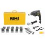 Rems 156014 R220 Twist/Hurrican Set 3/8-1/2-5/8-3/4-7/8" Elektrische Buisuithaler/Optromper - 1