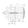 Fischer 512153 Isolatieplug DHK 200 voor zachte isolatie 100 stuks - 2