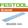 Festool 497203 Schuurstroken Korrel 280 Granat 50 stuks STF 80x400 P280 GR/50 - 1