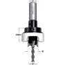 CMT 515.412.11A Verzinker met diepte instelling 12mm, schacht 10mm, D3: 4mm - 1