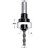 CMT 521.312.11A Verzinker met diepte instelling rechts 12mm, schacht 8mm, D3: 3mm - 1