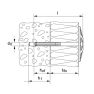 Fischer 80892 Isolatieplug DHK 45/40 voor harde isolatie 250 stuks - 2