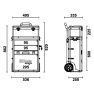 Beta 041000008 C41H Gereedschap Trolley 2-delig Rood - 2