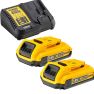 DeWalt DCB115D2-QW DCB115D2 18V starterset (2x 2.0Ah accu) + XR multilader - 1