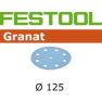 Festool 497175 Schuurschijven Granat STF D125/90 P320 GR/100 - 1