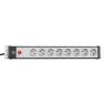 Brennenstuhl 1156057118 Premium-Line Techniek 8-voudig zw/lichtgr 3m H05VV-F 3G1,5 19"-Format met K - 3