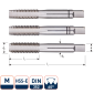 Rotec 301.0400 HSS-E Handtappenset 3-dlg DIN 352 metrisch M 4X0,7 - 1