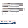 Rotec 315.1100 HSS Handtappenset PG 11-18 - 1