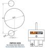 CMT CMT333-5255 Boorkop Hettich, geschikt voor CMT333 - 2