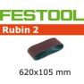 Festool 499150 Schuurband Korrel 60 Rubin 2 BS105/620x105-P60 RU/10 - 1